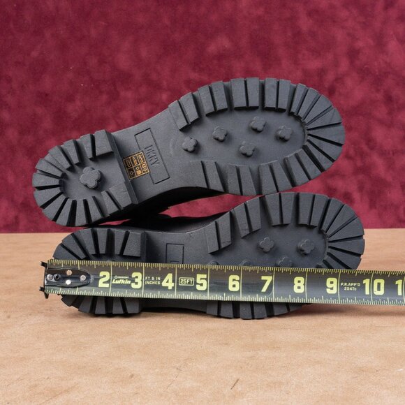 DKNY Women Rick Chelsea Black Leather Rhinestones Ankle Fashion Boots sz 6.5 - Picture 5 of 8